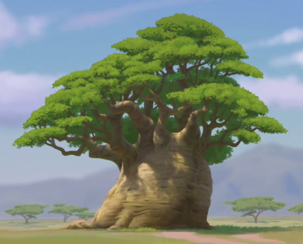 Дерево баобаб Король Лев