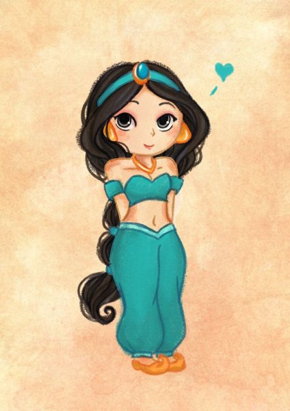 Жасмин принцесса Дисней рисунок