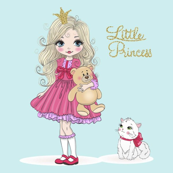 Маленькие принцессы мультяшные