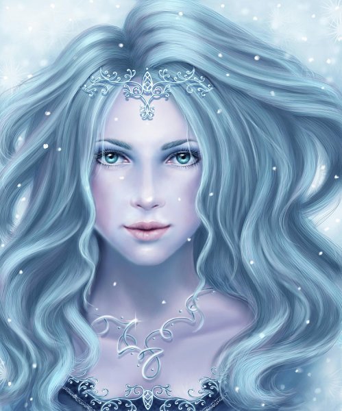 Портрет девушки зима