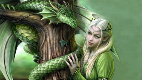 Рисунки девочка в костюме дракона
