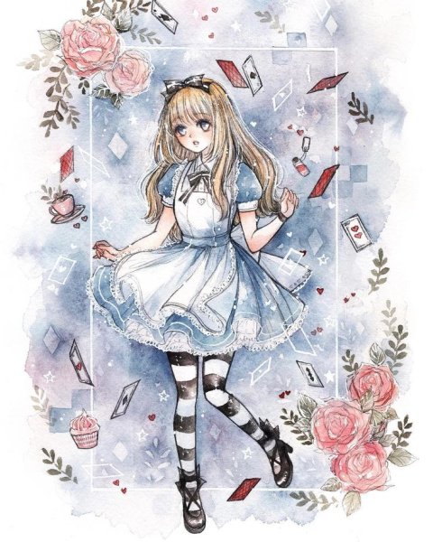 Алиса из страны чудес арт