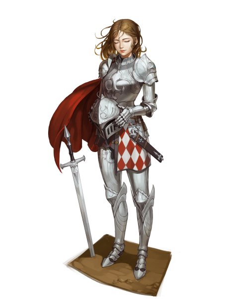 Девушка рыцарь арт