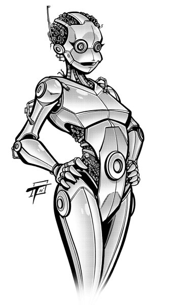Девушка робот