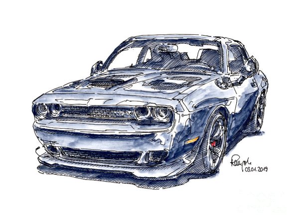 Dodge Challenger srt Hellcat Art