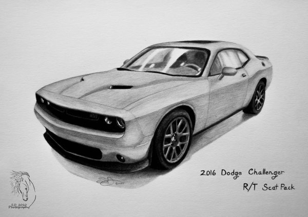 Dodge Challenger скетч