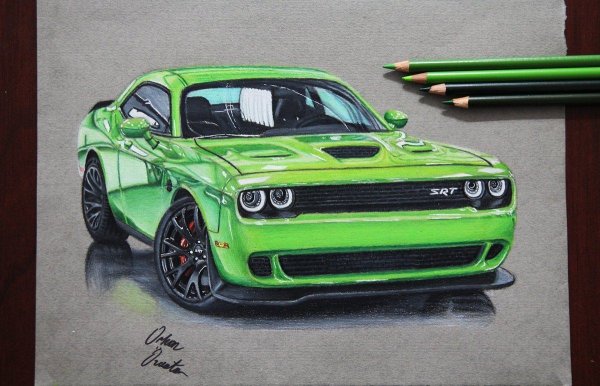 Dodge Challenger скетч