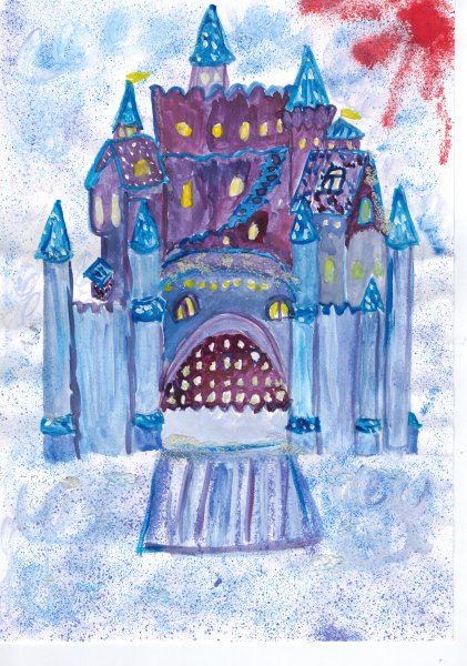 Замок снежной королевы изо