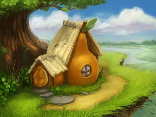Рисунки дом сказочного персонажа