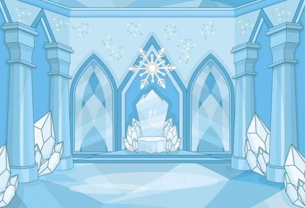 Рисунки дом снежной королевы