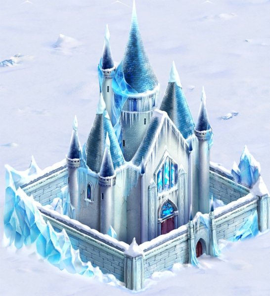 Замок снежной королевы и Снежная Королева