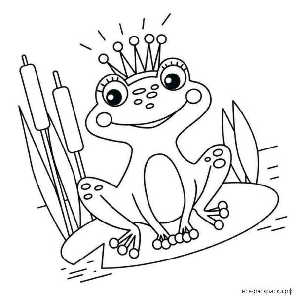 Картинки к сказке Царевна лягушка раскраска