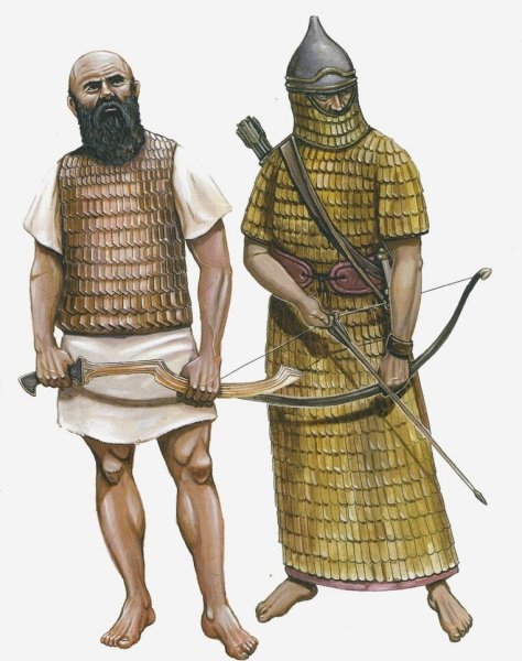 Ассирийцы воины доспехи