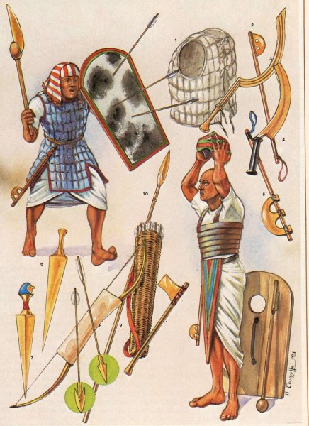Воин пехотинец в древнем Египте