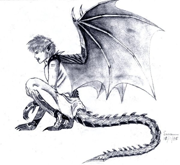 Рисунки дракон демон