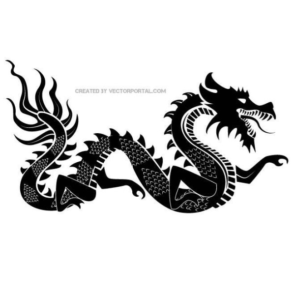 Китайский дракон вектор