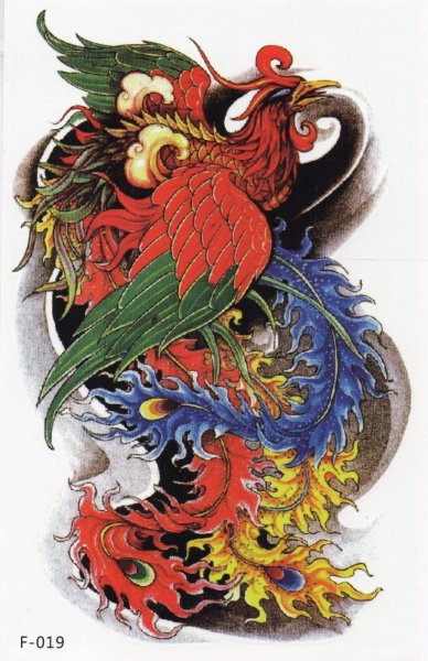 Китайский дракон и Феникс Инь Янь
