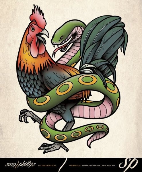 Петух и змея совместимость