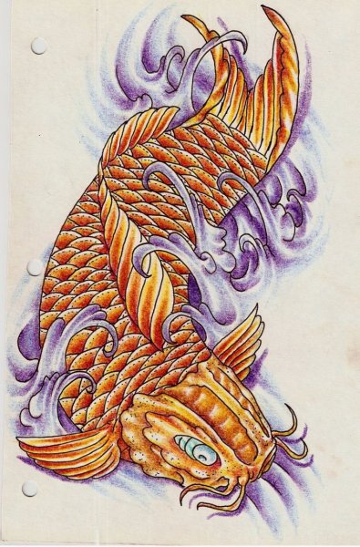 Dragon Koi Fish рыба
