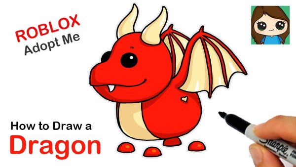Adopt me Roblox дракон