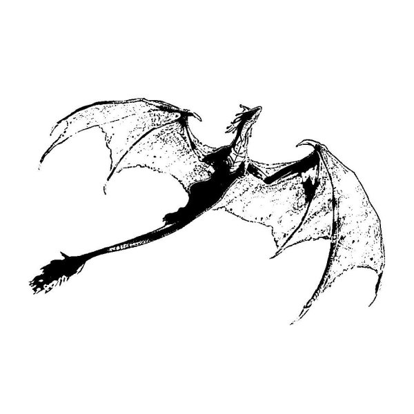 Летящий дракон эскиз