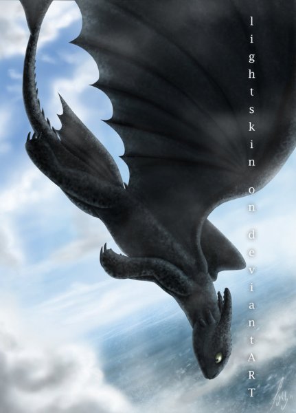 Крылья дракона ночной фурии