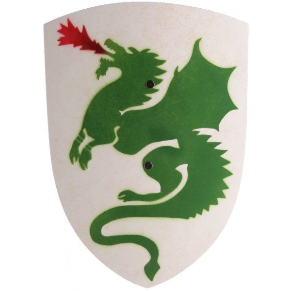Средневековый щит с драконом