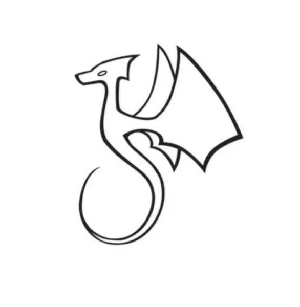 Рисунки дракон небольшой