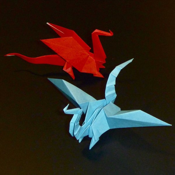 Оригами дракончик