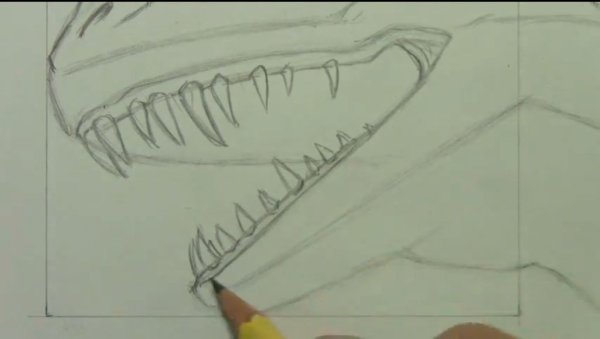 Зубы дракончика рисунок