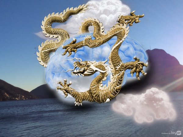 Золотой дракон Жемчужина Китай