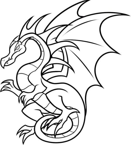 Рисунки драконов карандашом