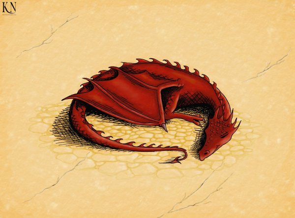 Смауг дракон спит