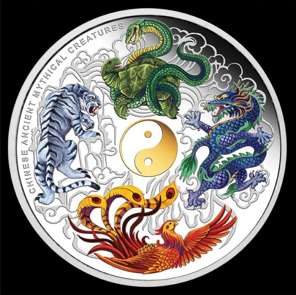 Символы Китая дракон тигр Феникс и черепаха