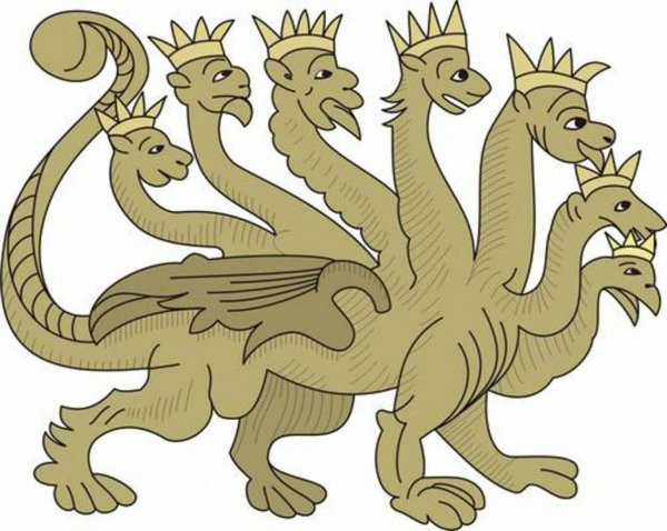 Рисунки дракон трехголовый