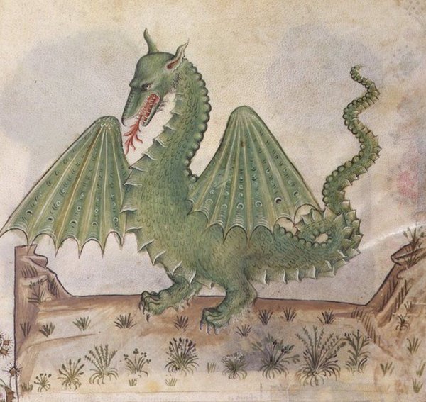 Драконы на картинах средневековья