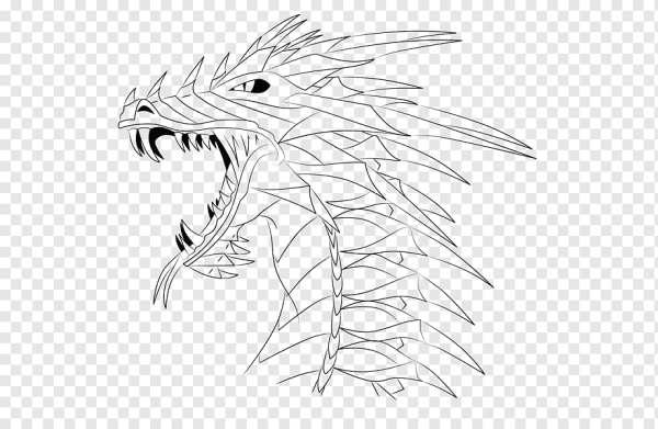 Рисунки дракона из фигур