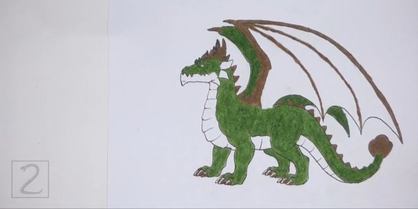 Рисунки дракона в доме