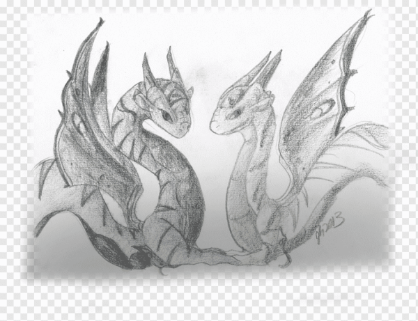 Рисунки драконы близнецы