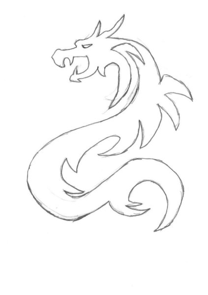 Рисование китайского дракона