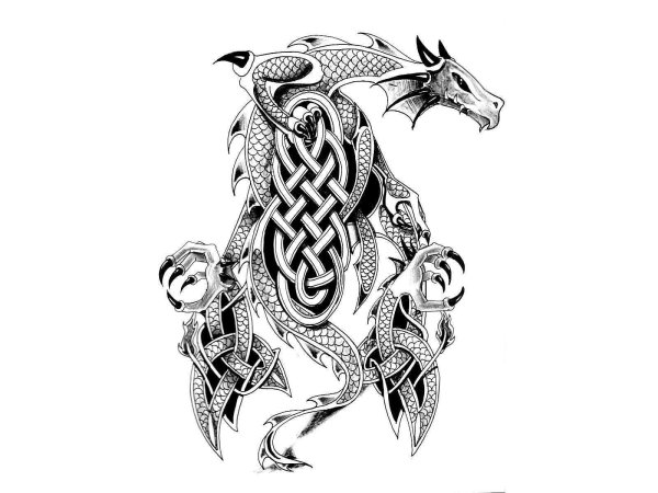 Кельтский дракон трайбл