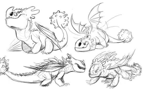 Как приручить дракона драконы рисунки