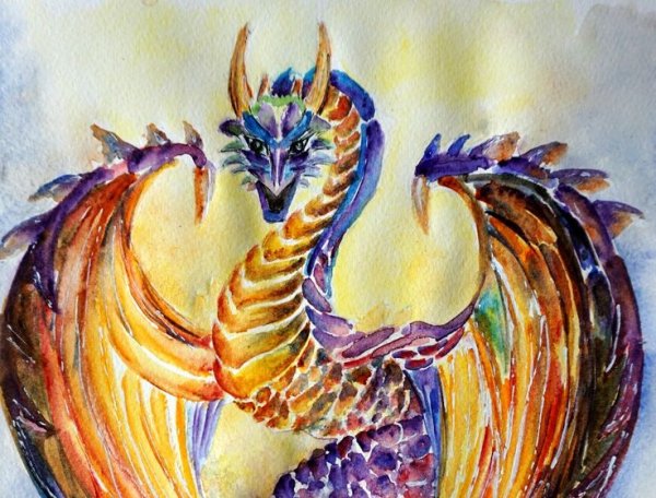 Рисунки драконов живопись