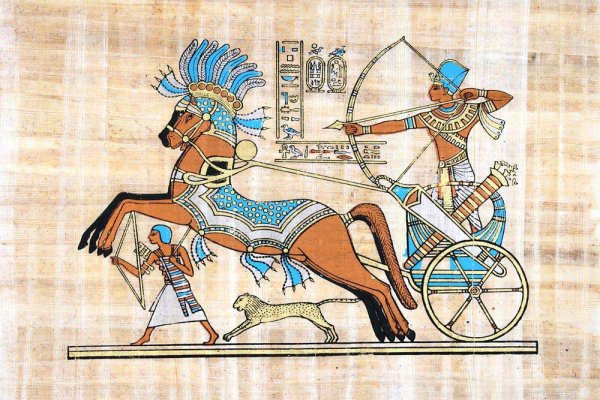 Фараон на колеснице Египет