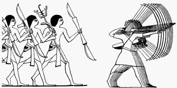 Стрельба из лука в древнем Египте