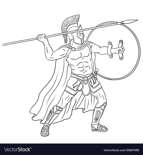 Рисунки древнегреческий рыцарь