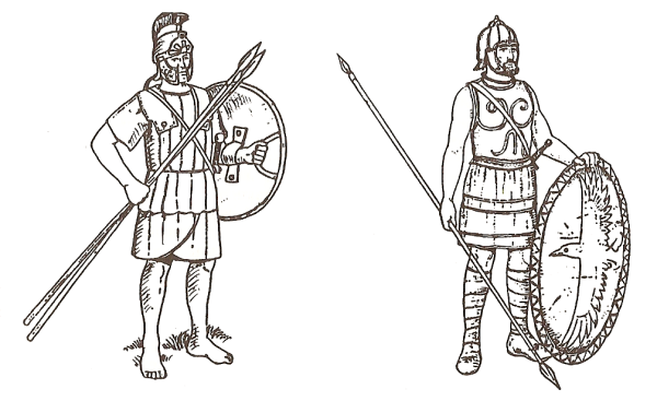 Рисунок греко-персидский воин