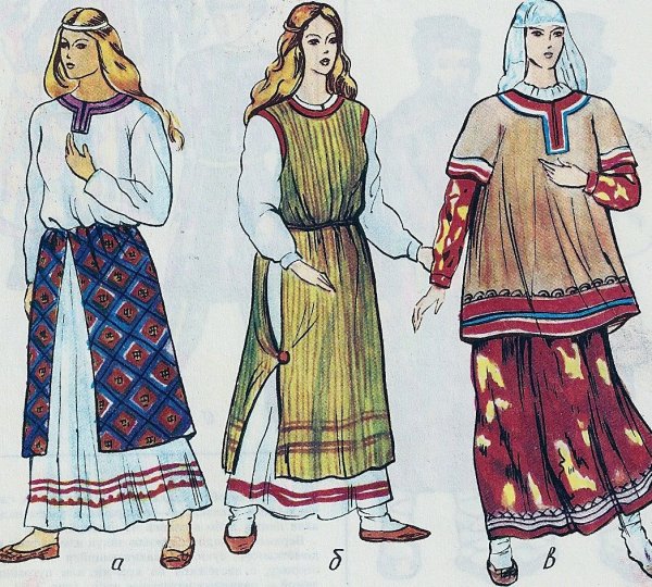 Одежда славян древней Руси 12 век