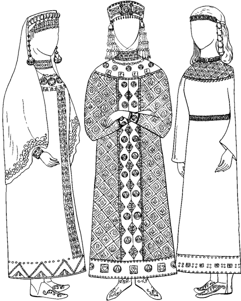 Одежда княжны 13 века