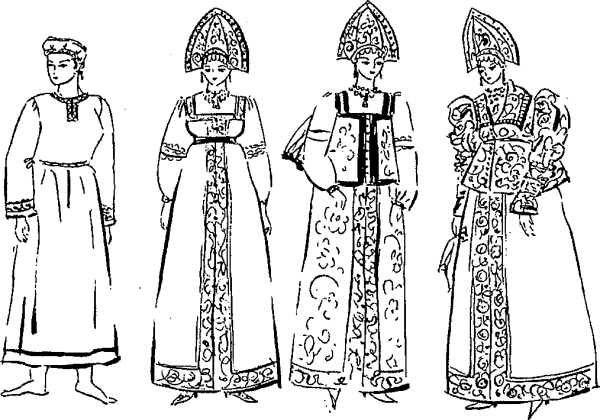 Древнерусский костюм женский